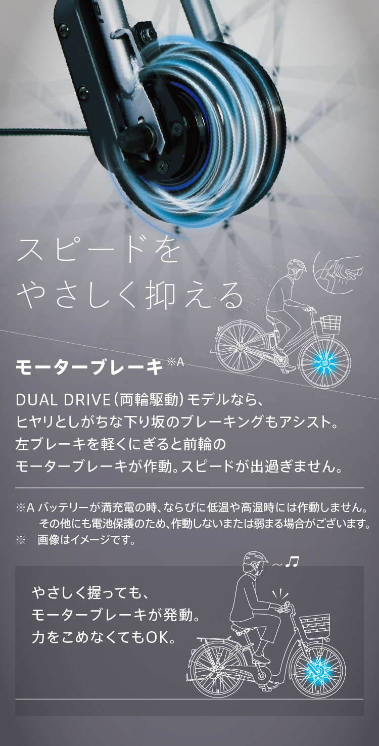 スピードをやさしく抑える