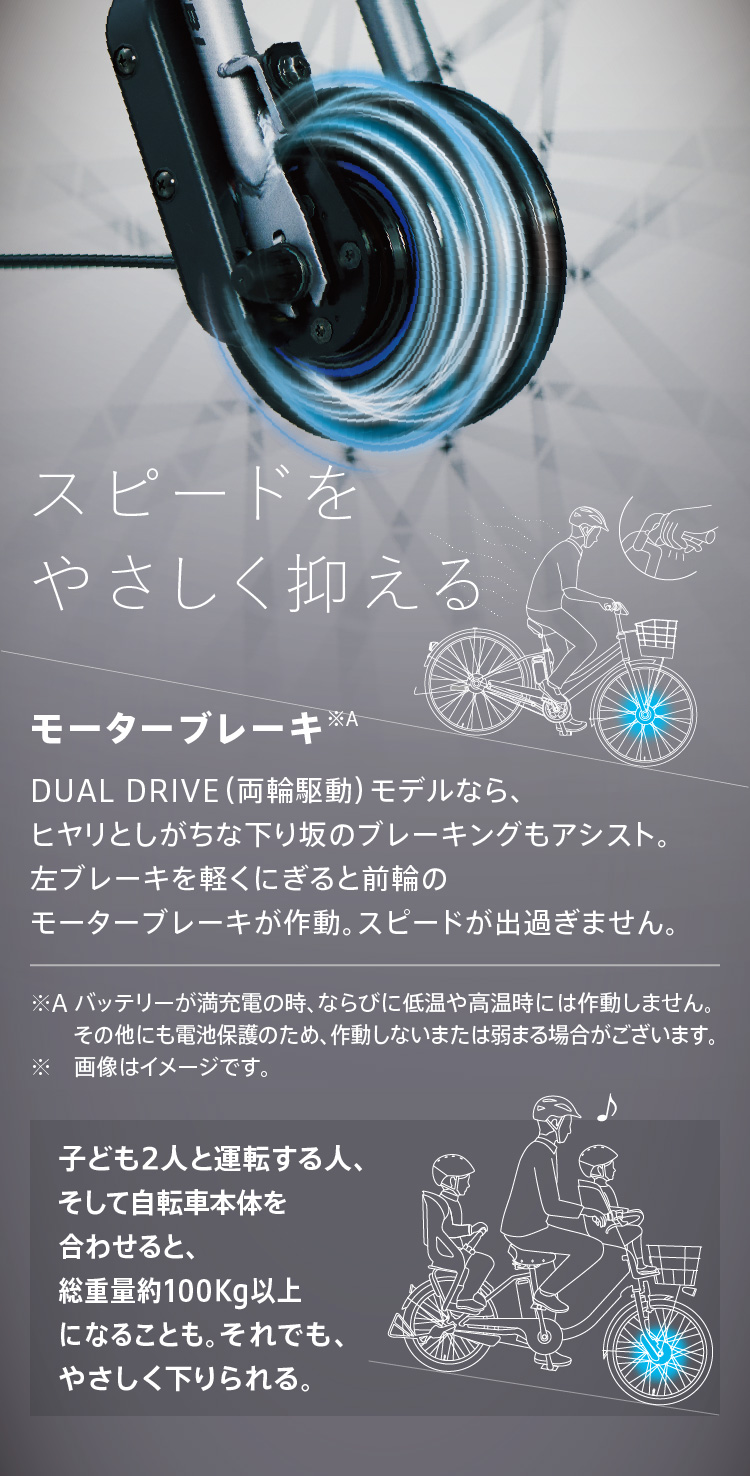 スピードをやさしく抑える