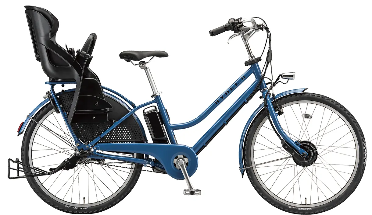 子ども乗せ電動アシスト自転車 ハイディ ツー M.XRシルバー色の写真