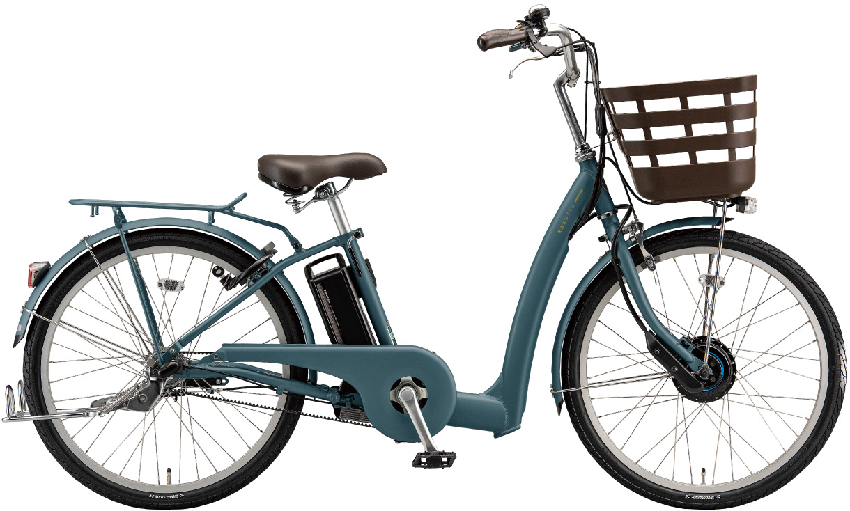 買い物向け電動アシスト自転車 ラクット 20/24インチ T.Xジェードオリーブ(ツヤ消しカラー)/24インチ色の写真