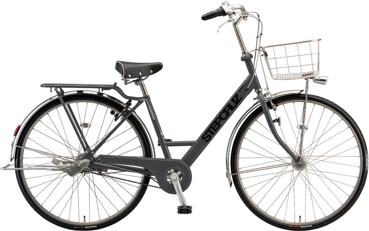 通学・通勤向け自転車 ステップクルーズ デラックス T.Xクロツヤケシ（ツヤ消しカラー）色の写真