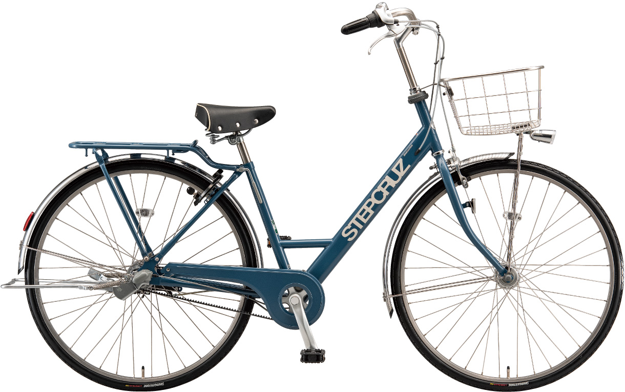 通学・通勤向け自転車 ステップクルーズ デラックス E.Xネイビーグレー色の写真