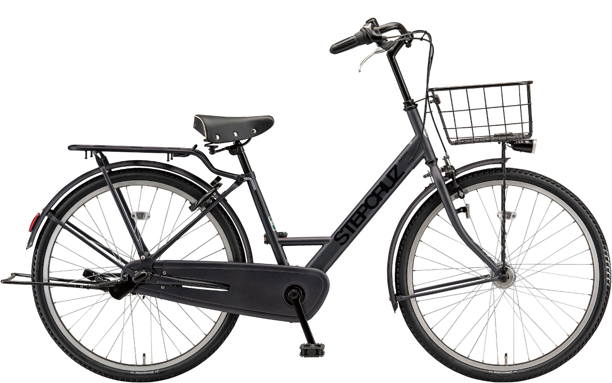 通学・通勤向け自転車 ステップクルーズ T.Xクロツヤケシ（ツヤ消しカラー）色の写真