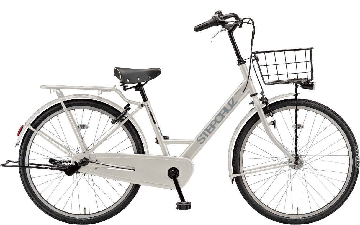 通学・通勤向け自転車 ステップクルーズ E.Xアーバングレー色の写真